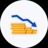 Graph showing reduced margin levels