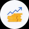 Graph with floating trend line