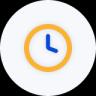 Stopwatch with downward arrow