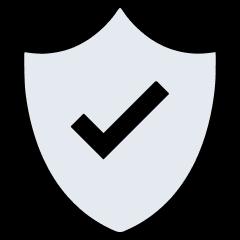 Trust shield icon representing security and reliability