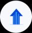 Upward trending growth illustration