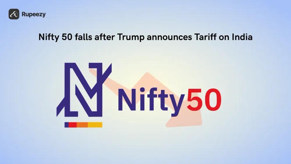 Nifty 50 Falls Over 200 Points After Trump Announces 25% Tariff and Penalty on India