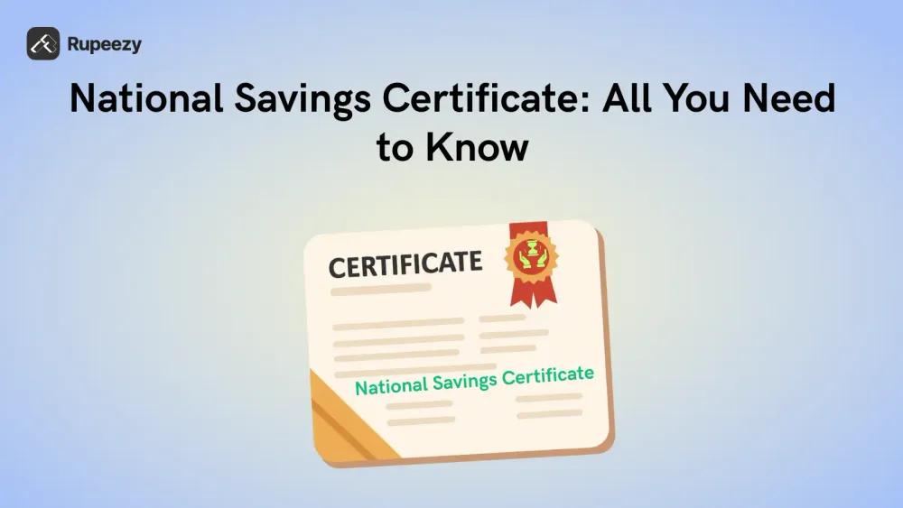 National Savings Certificate Illustration