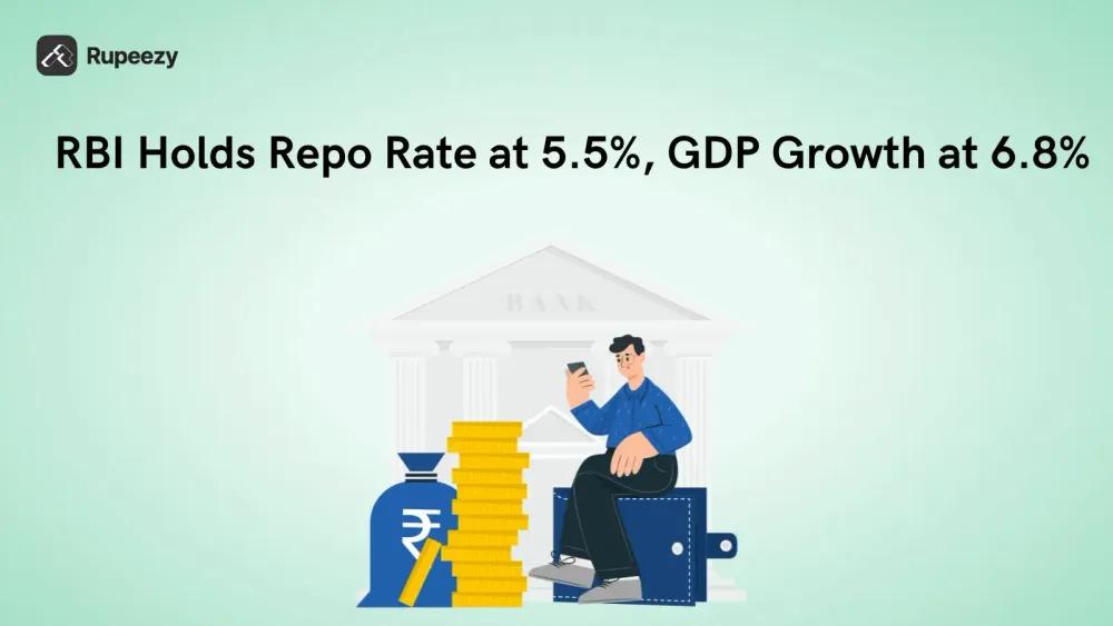 RBI Holds Repo Rate at 5.5%, Lifts FY26 GDP Growth Forecast to 6.8%