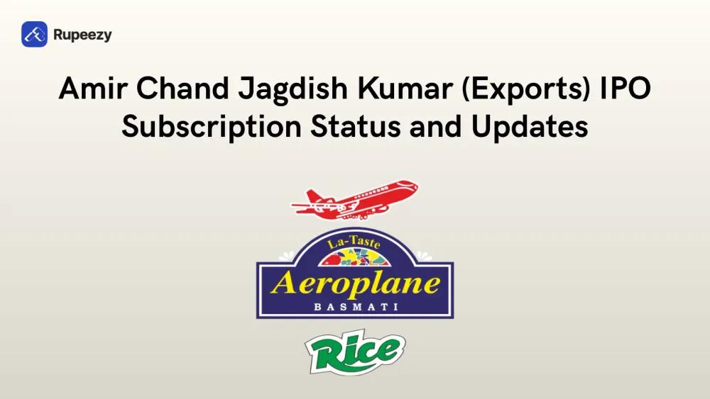 Amir Chand Jagdish Kumar (Exports) IPO Subscription Status Illustration