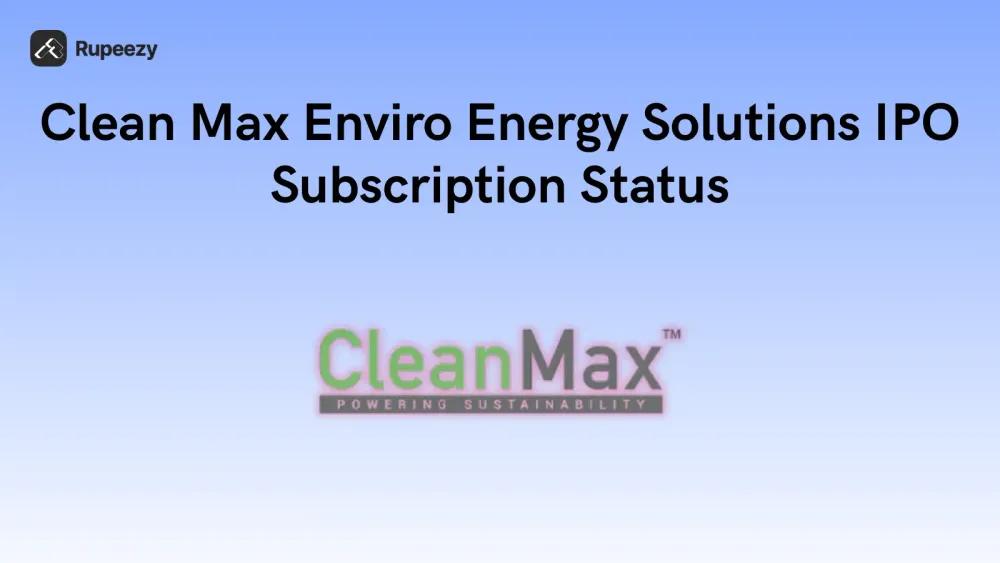 Clean Max Enviro Energy Solutions IPO Subscription Status Illustration