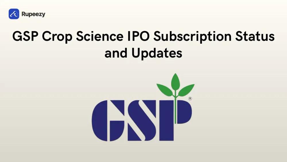 GSP Corp Science IPO Subscription Status Illustration
