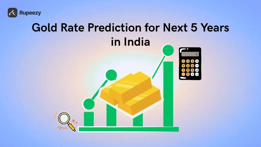 Gold Rate Prediction for Next 5 Years in India Illustration