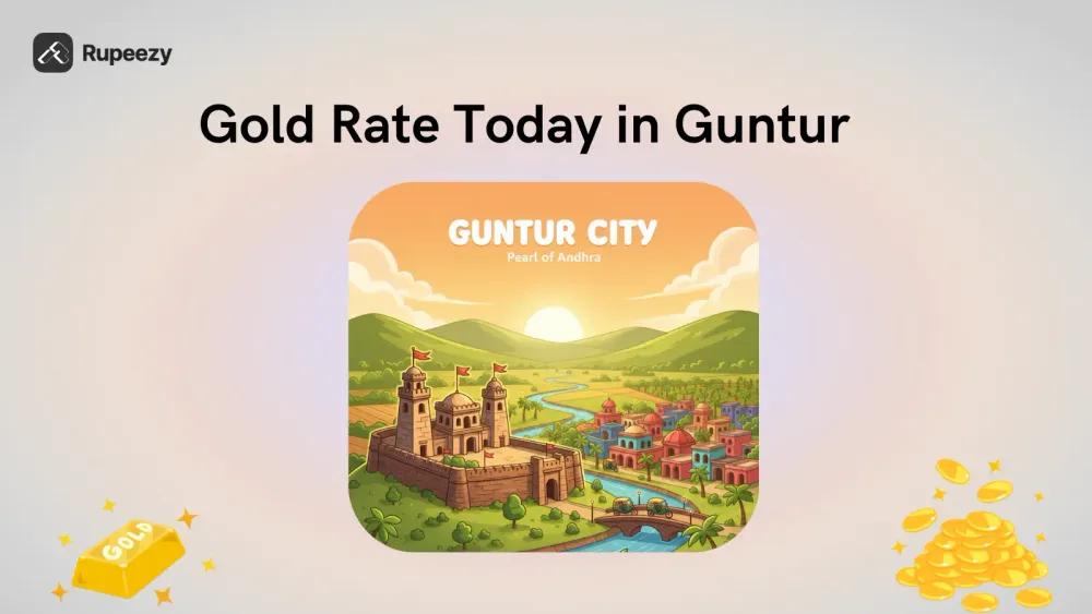 Gold Rate Today in Guntur Illustration