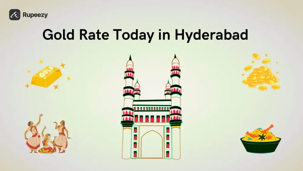Gold Rate Today in Hyderabad Illustration
