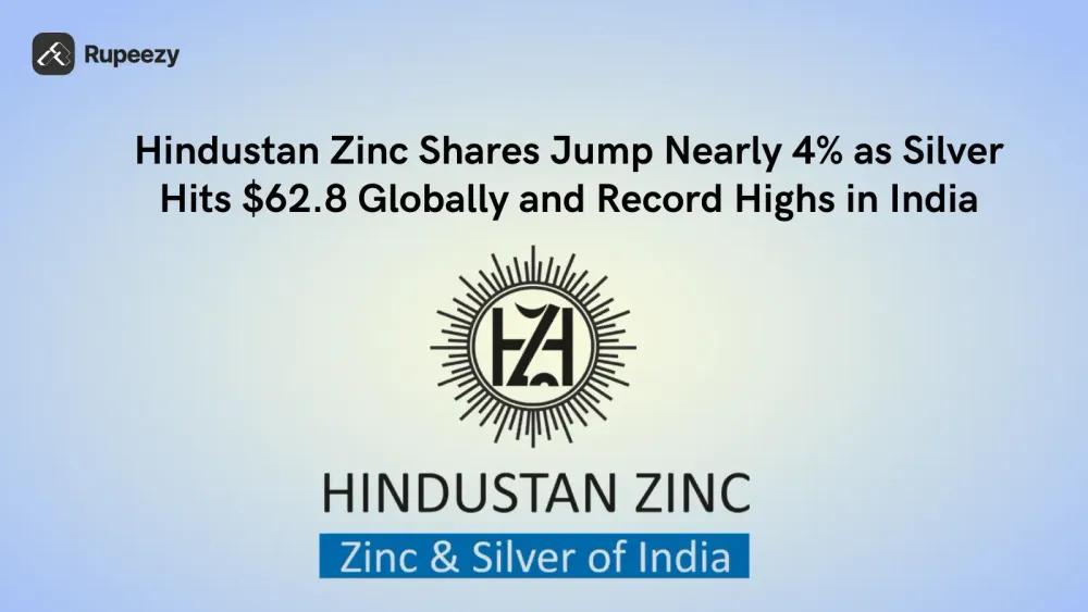 Hindustan Zinc Shares Jump Nearly 4% as Silver Hits $62.8 Globally and Record Highs in India
