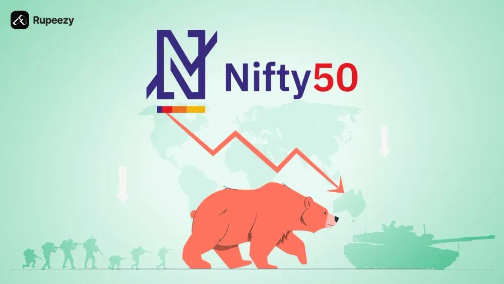 Nifty 50 Slumps 280 Points Amid Heightened US-Israel-Iran Conflict