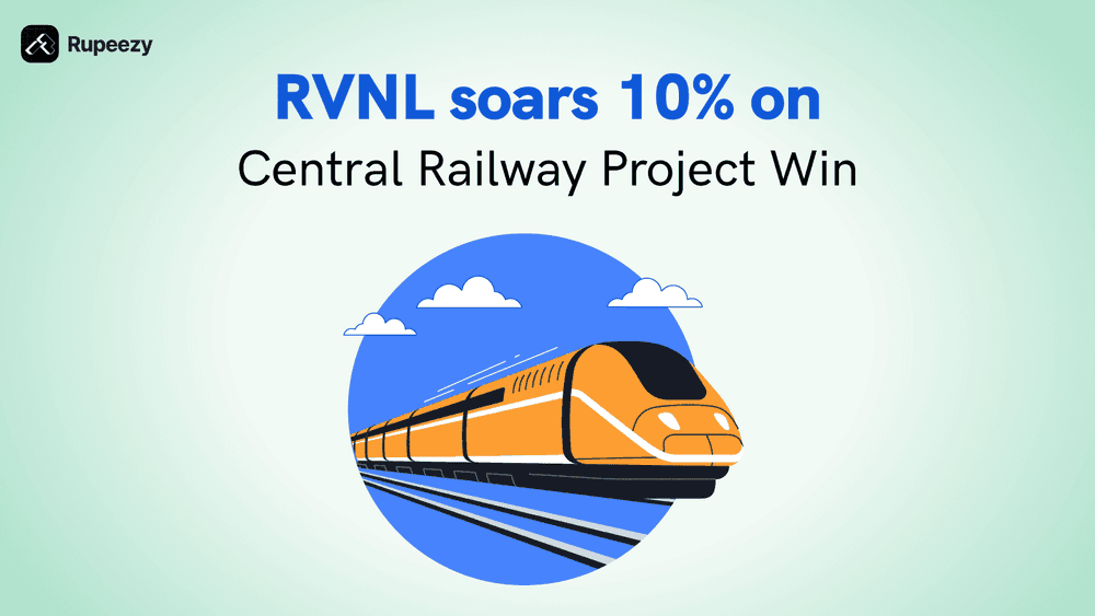 RVNL soars 10% on Central Railway Project Win