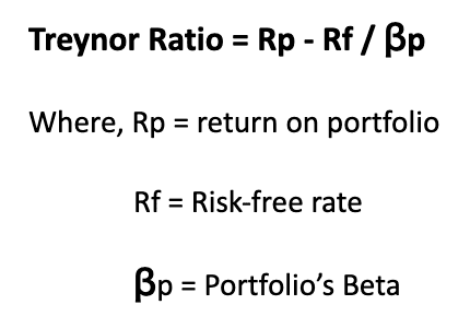 Treynor ratio formula